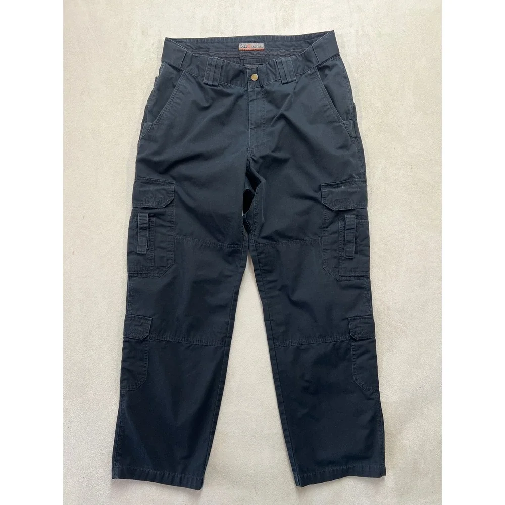 5.11 Tactical Men Black Ripstop Cargo Pants Work Trousers 34x29 Utility